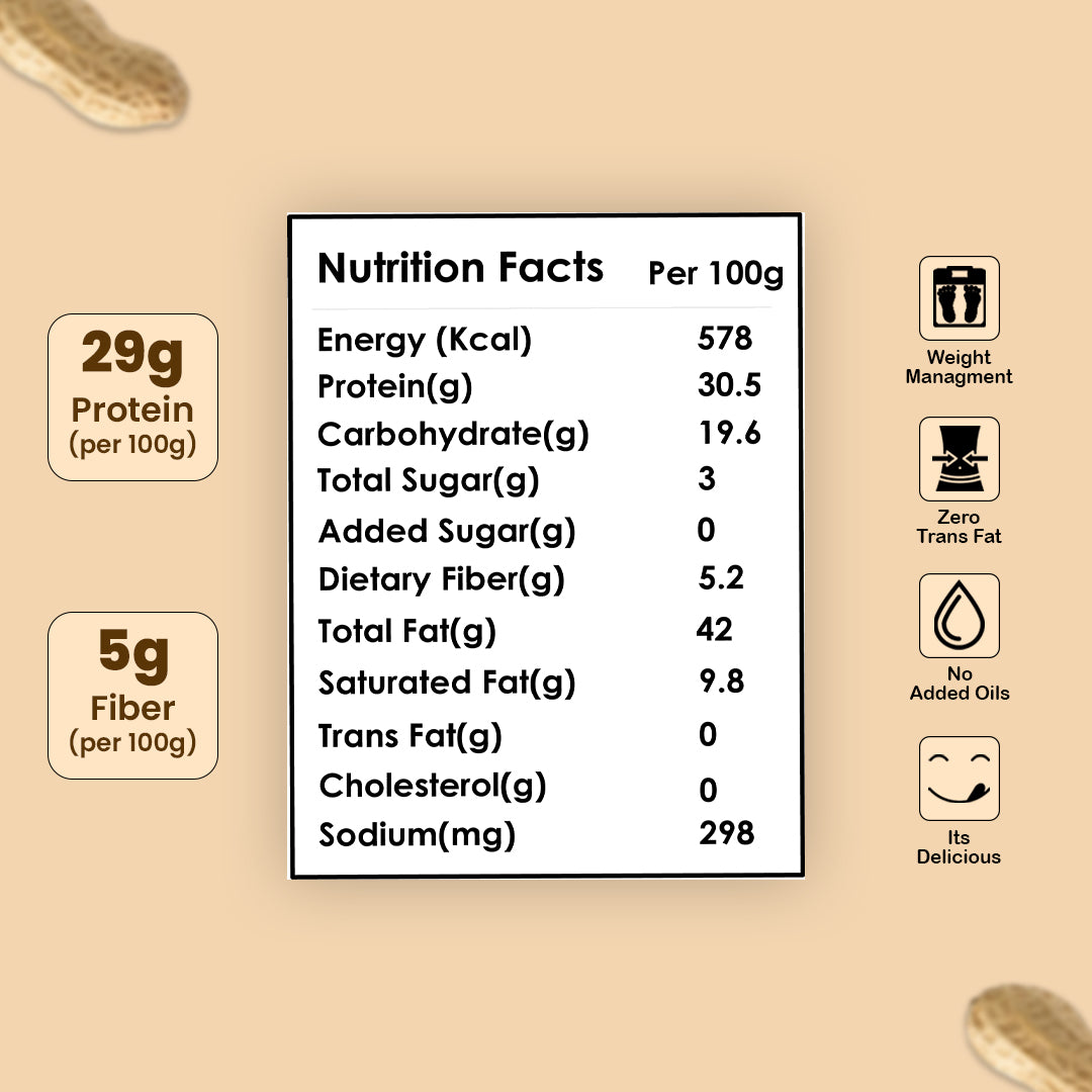 Unsweetened Crunchy Peanut Butter