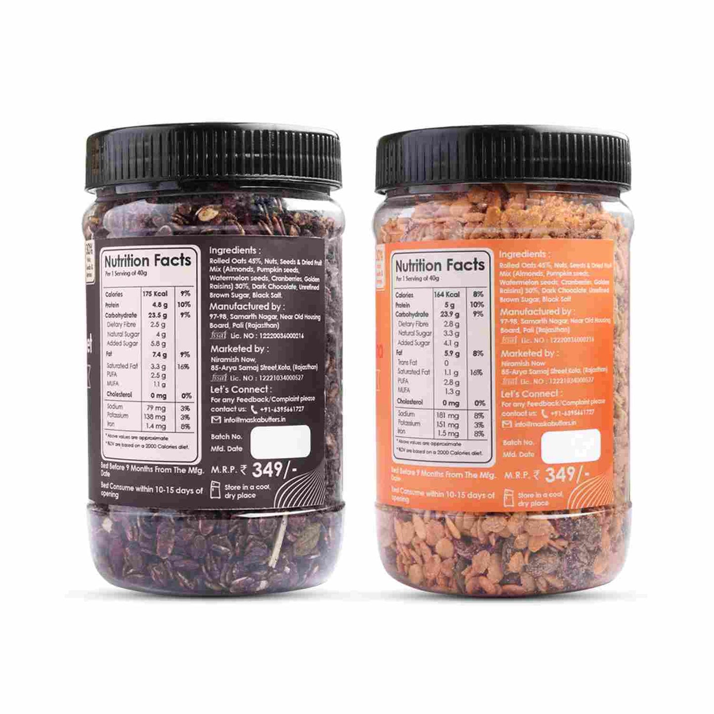 Maska Granola Combo (Pack of 2 – 350 Grams Each)