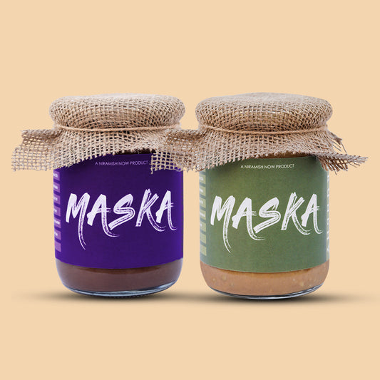 MasKa Peanut Butter Crunch Combo | Crunchy + Choco Crunch (350gm + 350gm)