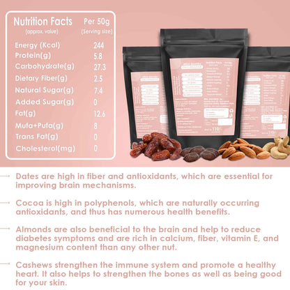 Elixir bombs; choco almond nuts Pack of 10 Bars