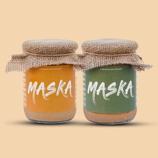 MasKa Peanut Butter Combo | Smooth + Crunchy (500gm + 500gm)
